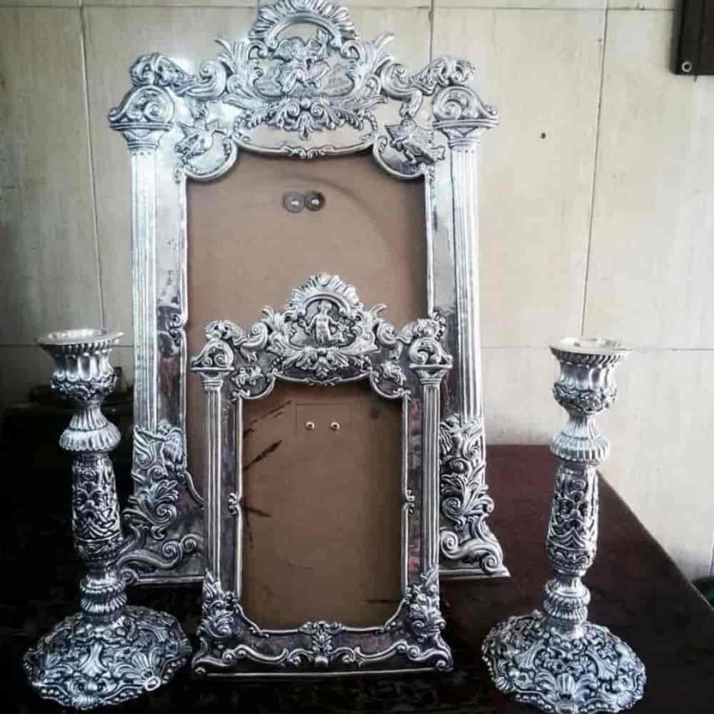 قاب آینه نقره99 طرح ایتالیایی