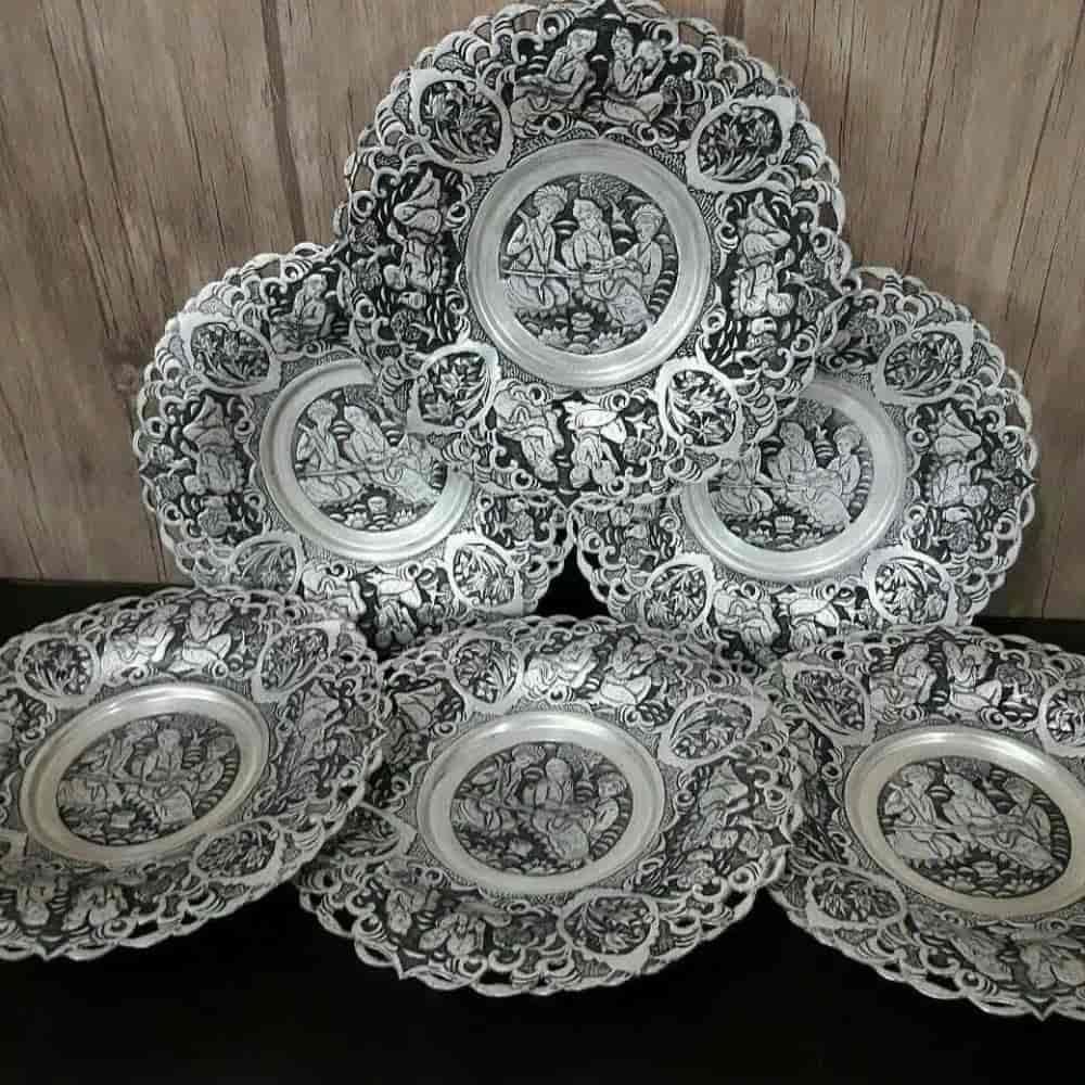 سرویس شیرینی خوری طرح قلم چهره و گل مرغ